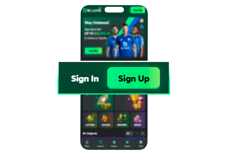 Login and registration button