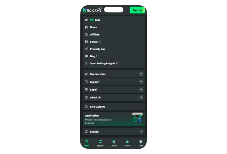 BC. Game app