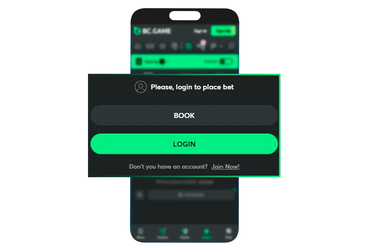 Betting button