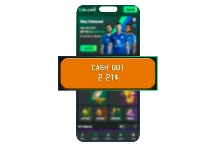 Withdraw winnings button