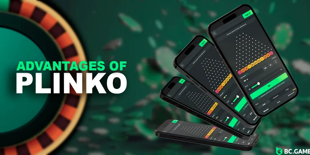 Advantages of playing plinko on the Bcgame website