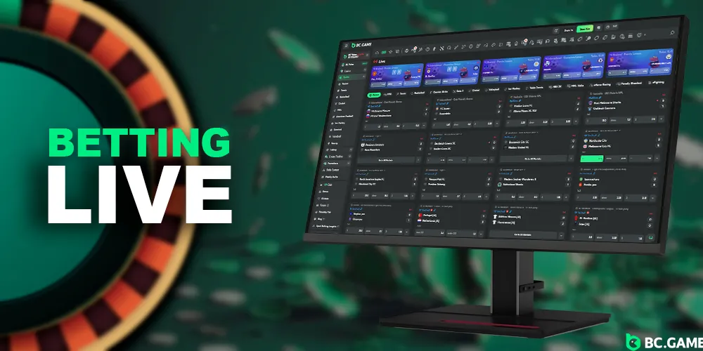 Real-time sports betting